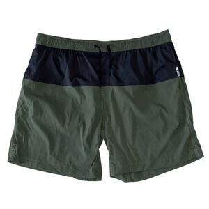 Outdoor Research Mens XL Black Green Zendo Performance Unlined Shorts 8" Inseam